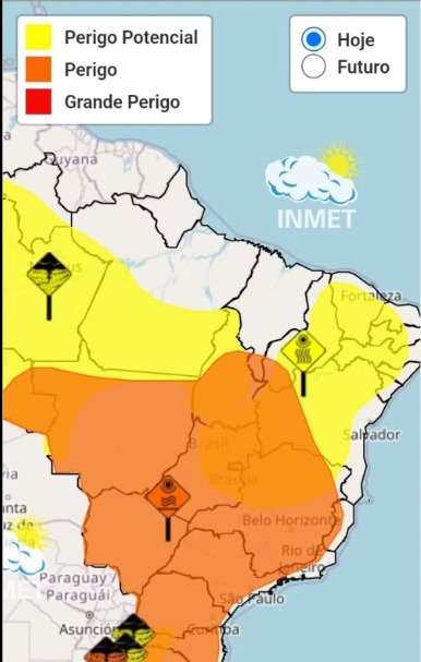 Tocantins tem alertas para tempestade e onda de calor; veja em quais regiões