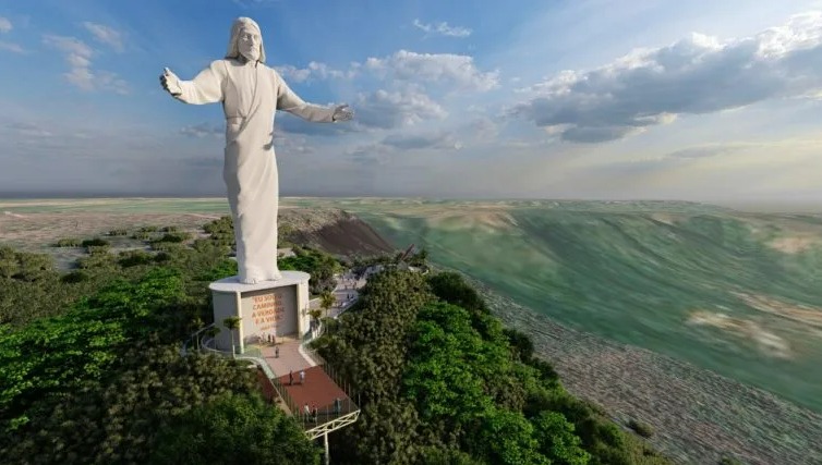Obras do “Cristo Redentor” de Palmas são retomadas e monumento cristão poderá ser o maior do País