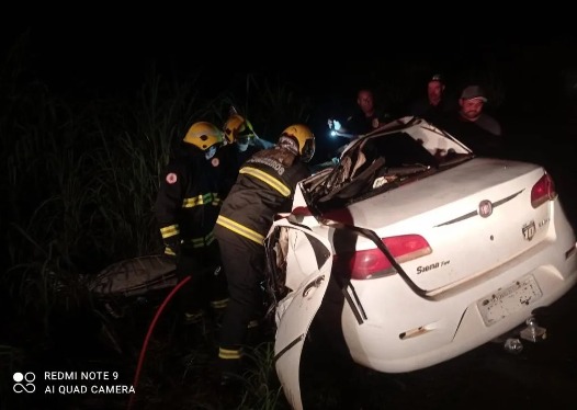 Acidente com vítima fatal e feridos na TO-080, saída de Paraíso do Tocantins sentido Palmas