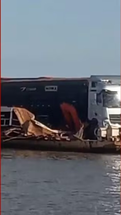 Batida entre balsas deixa feridos durante travessia no rio Tocantins;