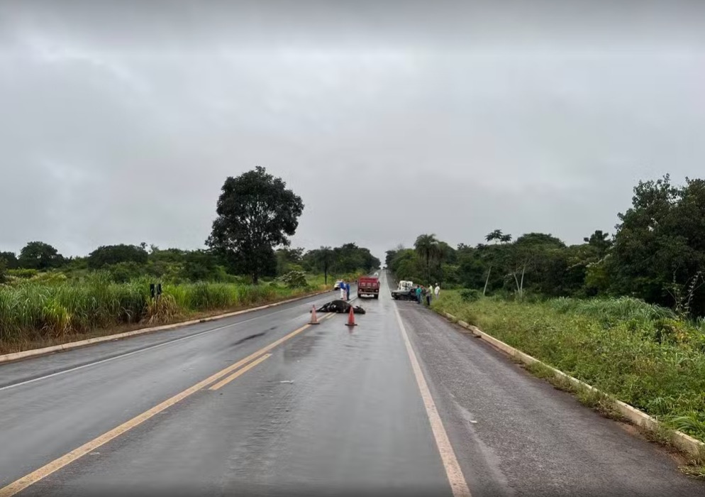 Motorista de 29 anos morre após atropelar boi que atravessava a BR-153