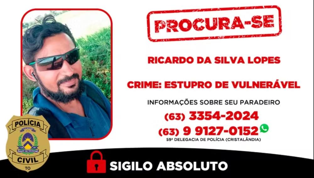 Homem condenado por estuprar criança durante dois anos é procurado pela polícia