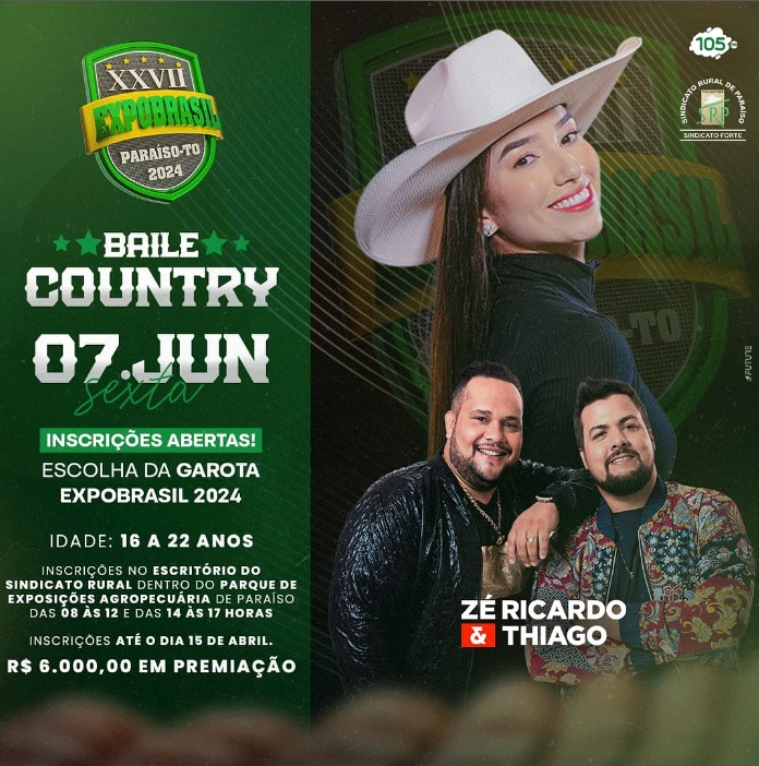 Sindicato Rural de Paraíso abre as inscrições para a escolha da garota ExpoBrasil 2024